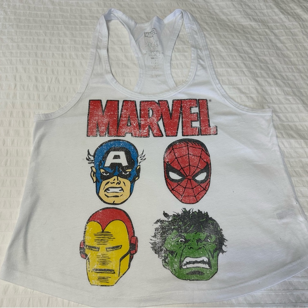 Vintage Marvel Superhero Tank Top - Medium